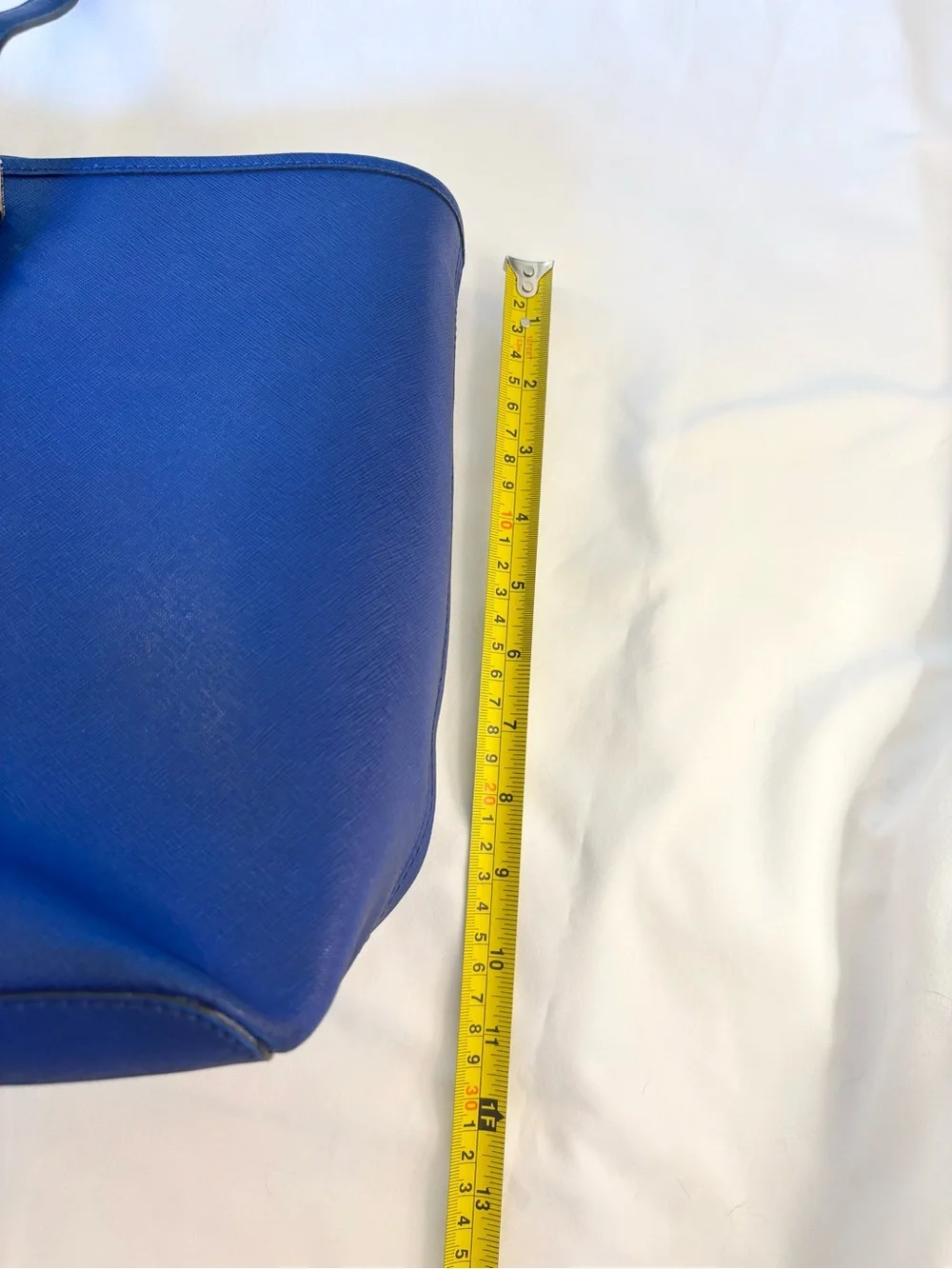Michael Kors Royal Blue leather Tote with Gold Hardware